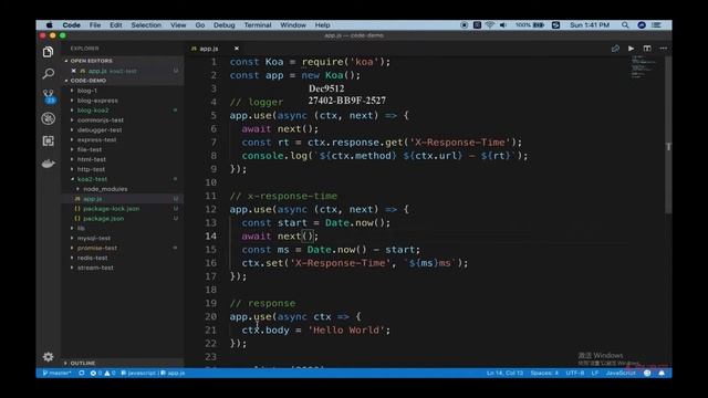 10.10 使用 Koa2 重构博客项目 | 中间件原理 分析 —— Node.js 从零开发个人博客项目 смотреть онлайн