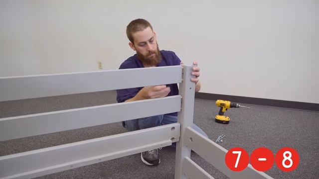 BK161EL Tall Twin over Twin Bunk Bed Assembly смотреть онлайн