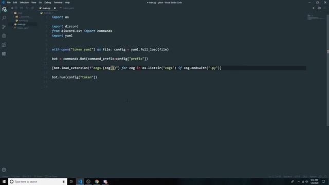 Making a discord bot with python #2 смотреть онлайн