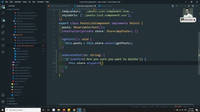 19. Delete Post in the Ngrx store state in Angular Ngrx смотреть онлайн