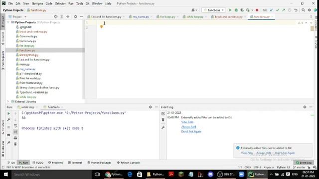 Day 2 - I learnt For, While, Break and Continue, Operators, Functions, exception handling in python смотреть онлайн