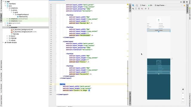 How to convert a LinearLayout to image - Android Studio смотреть онлайн
