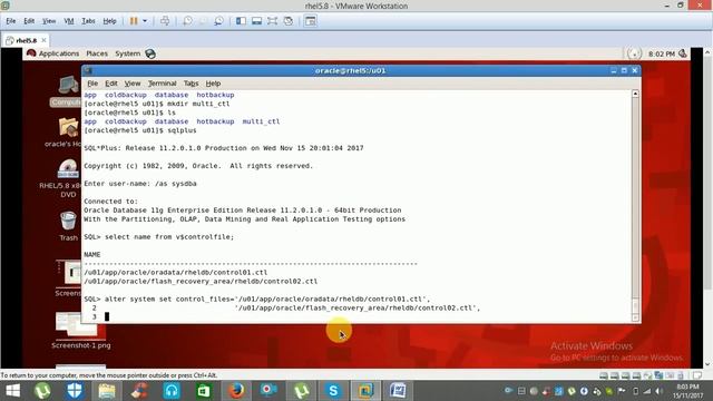 HOW TO MULTIPLEX ORACLE CONTROL FILE? смотреть онлайн