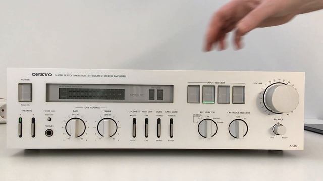 Onkyo A-35 Amplifier (1982) - Function demo смотреть онлайн