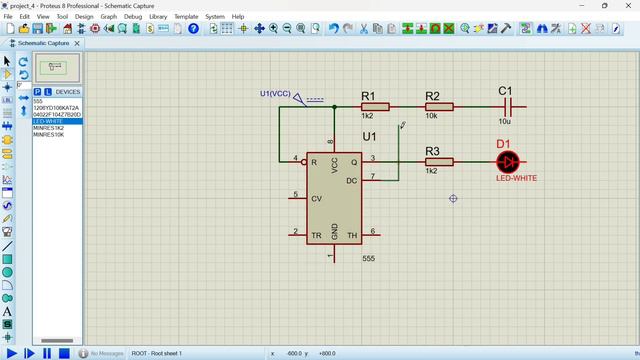 Proteus tutorial - 5 || Blink the LED using 555 timer IC смотреть онлайн