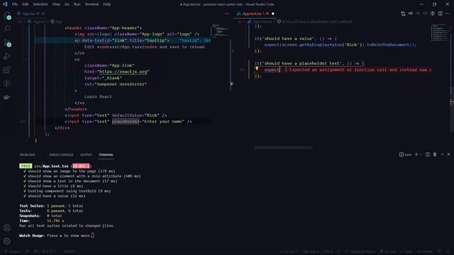 Using getByPlaceholderText смотреть онлайн