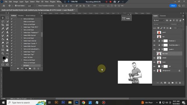 Vector Style Portrait Photoshop Action смотреть онлайн