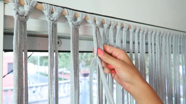 DIY COMO HACER UNA CORTINA MACRAME CON TRAPILLO | SUPER FACIL смотреть онлайн