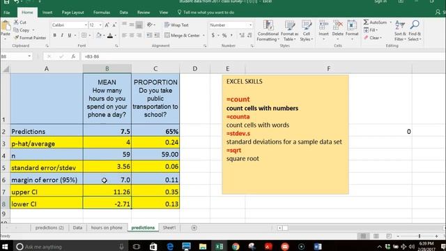 Making a table for Confidence Interval on Excel смотреть онлайн