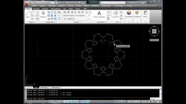 Autocad mechanical 2012. Une piéce mechanique.mp4 смотреть онлайн