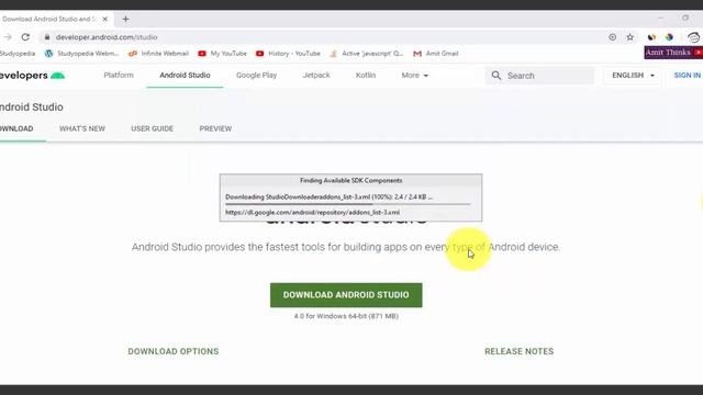 How to Download & Install Android Studio 4 & Java JDK on Windows 10 смотреть онлайн