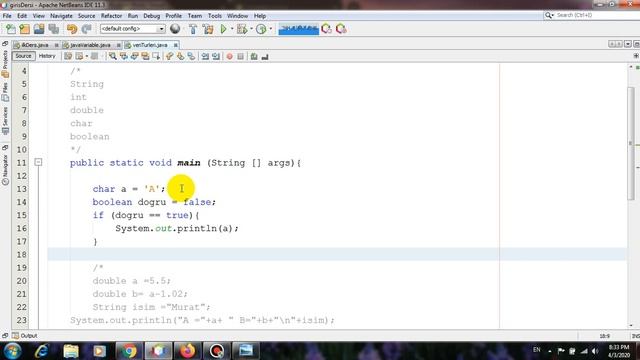 Java Programlama giriş Ders 7 Char смотреть онлайн
