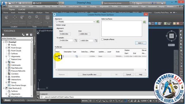 PERFIL LONGITUDINAL A PARTIR DE UN ARCHIVO DE TEXTO EN EL CIVIL 3D 2017 смотреть онлайн
