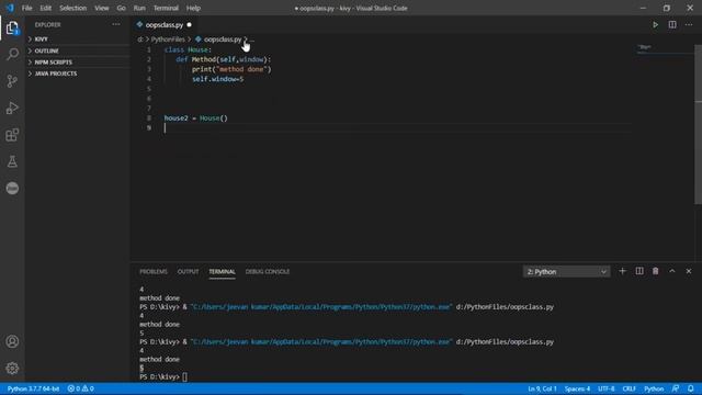 #2 create methods and variables , self , def __int__() | oops in python in telugu | UNQCODER смотреть онлайн