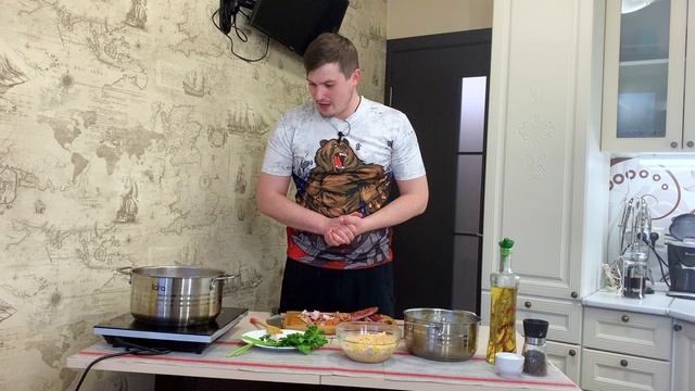 Гороховый суп с копчёностями. Гороховый суп с копчёными ребрышками