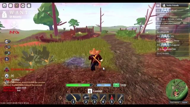 CAPTURED FORT HENERY + KILLED LEGENDRY BISON#ROBlox#WILDWEST#GAMEPLAY