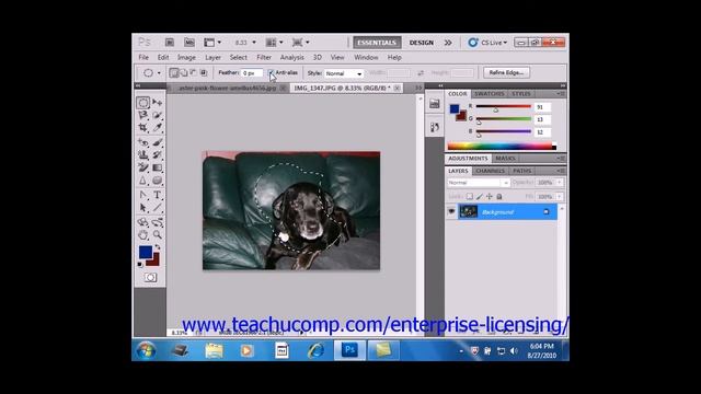 Photoshop CS6 Tutorial The Marquee Tool Adobe Training смотреть онлайн