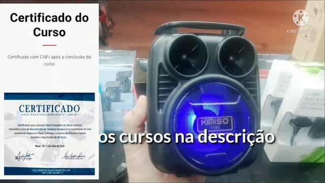 Caixa de som Bluetooth Kimiso Modelo KMS-1182 #bluetooth #kimiso #manutençãodecelular #redcell013 смотреть онлайн