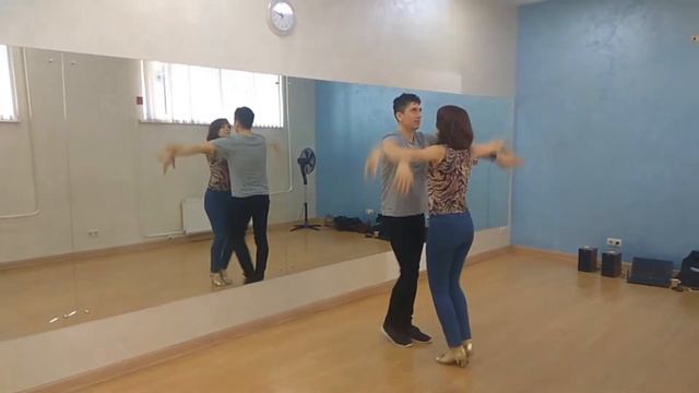 #5 (сложность: 4/10): Двойное ганчо-раскрытие рук партнерши-поворот партнерши смотреть онлайн