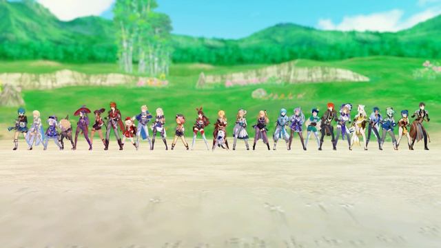 【MMD Genshin Impact】(almost) All character crab rave !! смотреть онлайн