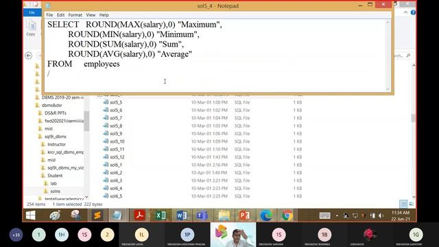 SQL-5. Group Functions on Single and Multiple Rows in SQL over Employees and Departments Tables смотреть онлайн