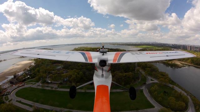 Hobby Zone Aeroscout s2 1.1mm Flight:Morning, Orchard Beach Parking Lot , 16mph Wind Gust, RunCam4k смотреть онлайн