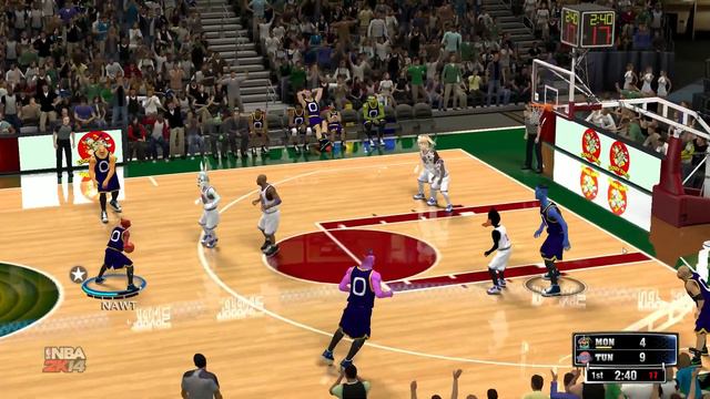 NBA 2K14 - Space Jam Mod - Tune Squad vs. Monstars смотреть онлайн