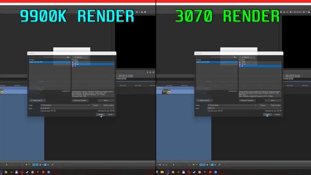 Sony Vegas: 9900K vs RTX 3070 Render to 4K [ Render time comparison ] смотреть онлайн