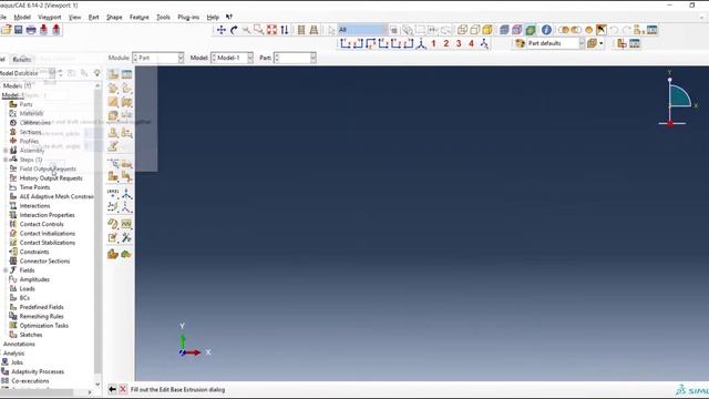 Parametric modeling by Python scripting in ABAQUS, unidirectional composite unit cell, Part I смотреть онлайн
