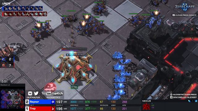 ПОДВИГ В ФИНАЛЕ топ турнира по StarCraft II: TeamLiquid Star League | Grandfinal | Trap vs Reynor смотреть онлайн