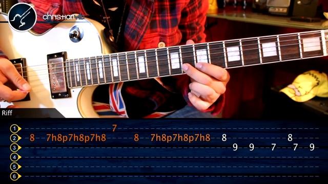 The Trooper - Iron Maiden (Табулатура) Guitar Tutorial TABS смотреть онлайн