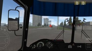 поездка на автобусе паз 32051 ( 2010 г.в ) игра Motor Depot, маршрут 1