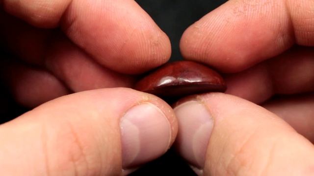 Яшма красная (риолит) "Яйцо огненного дракона", овальный кабошон (Red jasper rhyolite cab) смотреть онлайн
