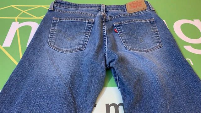 Levis Womens 519 Low Flare Jeans Size 7S смотреть онлайн