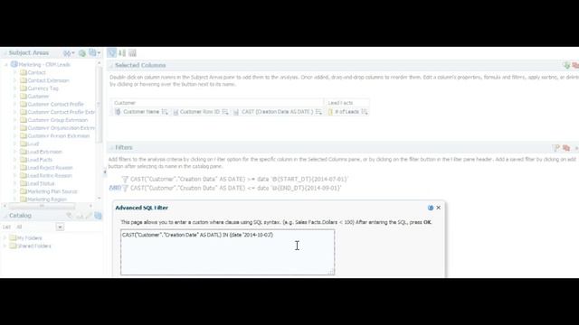 Report with Presentation Variable in SQL Filter смотреть онлайн