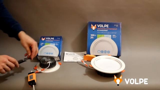 Встраиваемые светодиодные светильники Volpe ULM-Q235 от ВамСвет.Ру смотреть онлайн