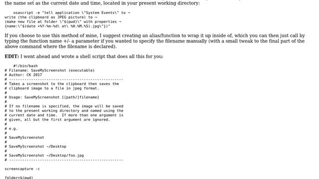 Apple: automate saving screenshot (already in clipboard) to a file in bash (3 Solutions!!) смотреть онлайн