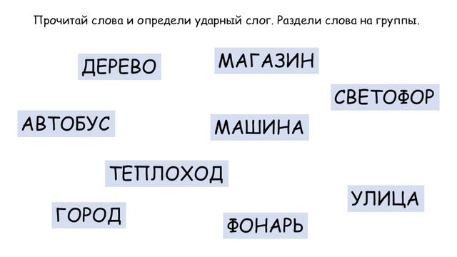 Русский язык. 1 класс. Ударение смотреть онлайн