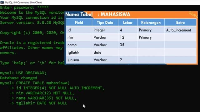 Membuat Tabel di MySQL Server 8 смотреть онлайн