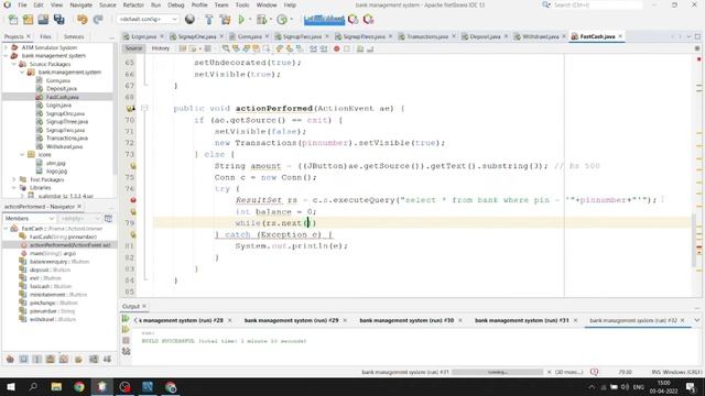 9/12 - Bank Management System | Java Project | Creating Fast Cash Class смотреть онлайн