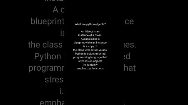 What are python objects? смотреть онлайн