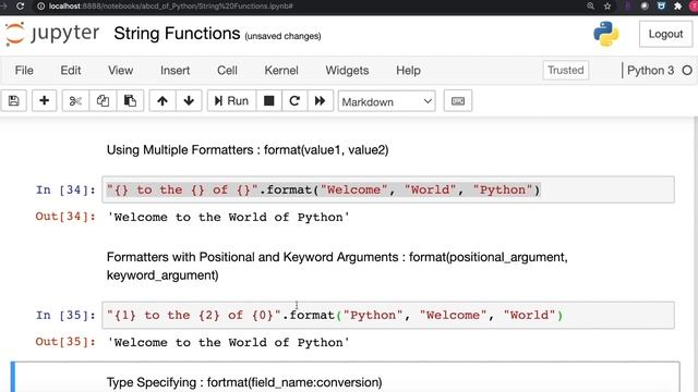 Learn how to use FORMAT string function in python 3 in 4 minutes [2020] смотреть онлайн