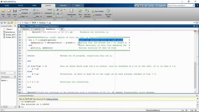 bisection method matlab code example and download смотреть онлайн