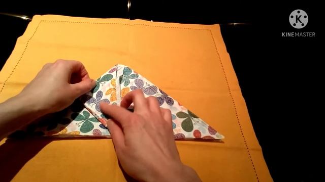 Как сложить салфетку в форме бабочки смотреть онлайн