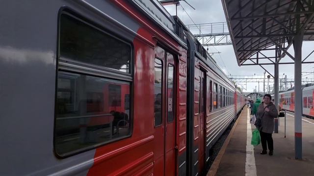 Электропоезд ЭТ2М 061 Станция Клин смотреть онлайн