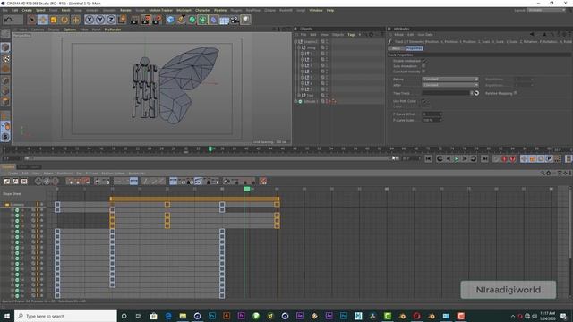 Butterfly Wing Growing - Cinema 4D and CorelDraw Tutorial смотреть онлайн