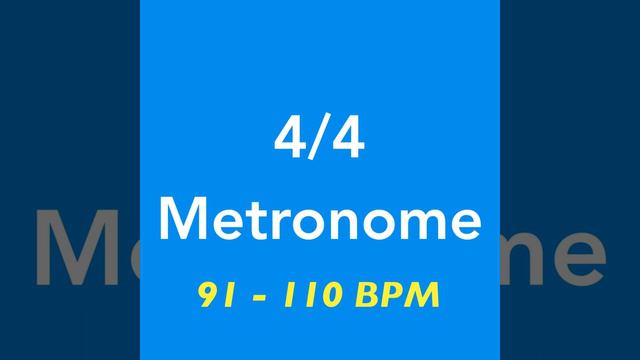 105 BPM Metronome | 4/4 смотреть онлайн