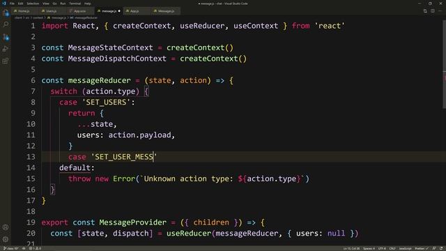 Build a Chat app with NodeJS, React & GraphQL #10 Messages Context & Styling смотреть онлайн