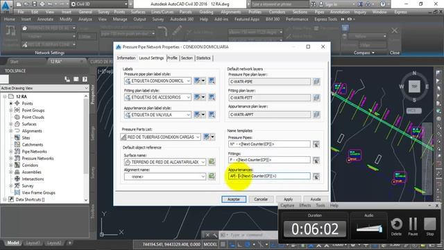 AUTOCAD CIVIL 3D 2016 REDES DE ALCANTARILLADO PARTE 19 смотреть онлайн