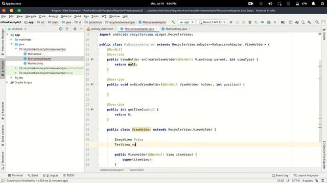 08 - Recycler View and Card View Android Studio смотреть онлайн